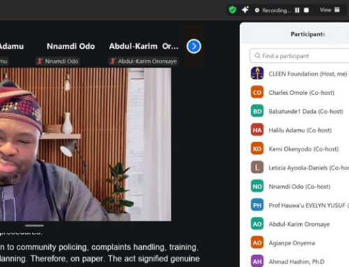 CLEEN Foundation Hosts Webinar on Advocacy for the Institutionalization and Launch of Police Regulations
